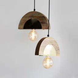 orange tree Paco Apollo Gold Wood & Iron Hanging Light image 2