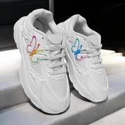 Fabbmate Thick Heel Sports Shoes for Women Running,Gym Casual Wear Sneakers For Women-picture-16