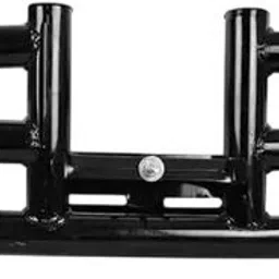 imad trading Universal Heavy Duty 3 Rod Leg Guard | Double Coated Metal | Black Finish Bike Leg Guard-picture-10