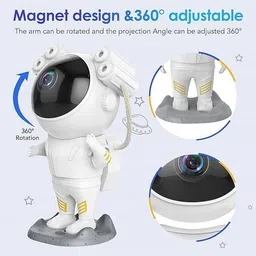 jericos Astronaut Galaxy Projector - 360° Adjustable Timer Kids Night Light image 3