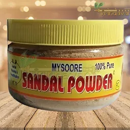vrindavanstore.in Pure Natural Sandal Chandan Powder Multi Purpose Use Devotee for Pooja pack of 1 image 3