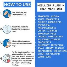 LUXUS Nebcure LX-104 Nebulizer with Complete Kit for Adult and Child Nebulizer image 3