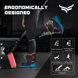 xtrim LoopX Dura Lift-Stylish Polyester Ankle Straps for Workout Ankle Support image 3