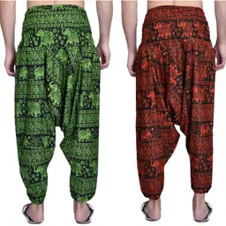 viku Printed Cotton Men Harem Pants image 2