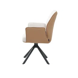 royaloak Dallas American Leatheretteette Dining Chair In Tan Brown Colour image 5