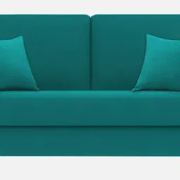 febonic Daku Fabric 2 Seater Sofa In Sea Green Colour image 4