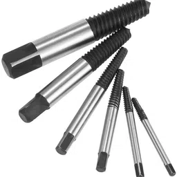 a&s toolshop 6pcs/lot Screw Extractors Broken Damaged Screw Extractor Drill Bit Guide Set Broken Bolt Remover Easy Out Set 6Pcs Screw Extractor image 2