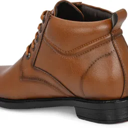 Vellinto INDIANA Men Mid Ankle Synthetic Leather Boots| Party & Office Wear Boots For Men image 5