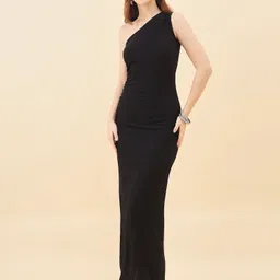 aayu Women Bodycon Black Maxi/Full Length Dress-picture-27