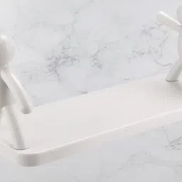 shreejee Self Adhesivecute Floating Shelves Wall Shelf for Home, Office & Kitchen X2.146 Plastic Wall Shelf image 2