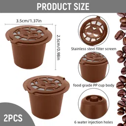 serplex Reusable Coffee Pod Filter 2 Pcs Indian Coffee Filter image 2