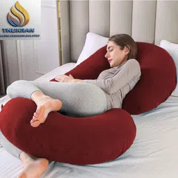 thukran Microfibre Pregnancy Pillow Pack of 1 Solid-picture-21