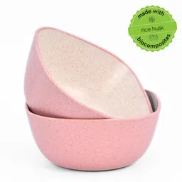 eha Biocomposite Soup Bowl Set | 300 ml | Made with Rice Husk | Microwave Safe Serving Bowls For Kitchen-picture-19