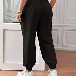 stockton Women Solid Black Track Pants image 2