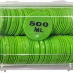 morel PLASTIC ROUND 500 ML TOKEN COIN FOR WINE BAR, MILK, DAIRY & FOR HOTEL PURPOSE Coin Bank-picture-37