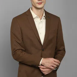 allen solly Men Solid Single Breasted Formal Blazer-picture-11