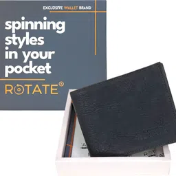 rotate Men Casual Black Artificial Leather Wallet-picture-17