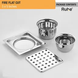 ruhe Floor Stainless Steel Push Down Strainer image 5