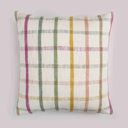 White Geometric Cotton 18 x 18 Inches Cushion Covers (Set of 5) by Jamio Firati image 2