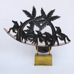 decorum Running Horse Multicolour Iron Figurine image 5