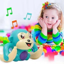 genz Dancing and Spinning Rolling Tumble Monkey Toy With Voice Control For Kids image 5