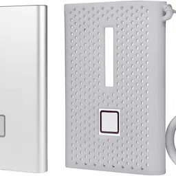 syscom Silicone Case for Samsung T7 Portable SSD 1TB 2TB 500GB Silicon Case (Gray) 2.5 inch Silicon Case image 4