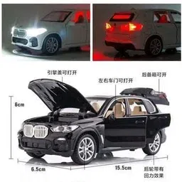 gknex toy BMW X5 Alloy Diecast Model Car with Openable Doors & Pull Back Function image 3