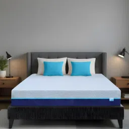 clouddio from pepperfry Vellora Dual Comfort Orthopedic 6 Inches HR Foam Queen Size Mattress With Removable Zipper Cover image 2