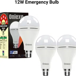 oniexo Pack of 3 Bright Rechargeable Emergency Lights – Easy to Carry 4 hrs Bulb Emergency Light-picture-23