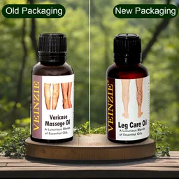 veinzie Varicose massage oil varicose veins oil leg pain oil ( pack of 2) ( 2 × 30 ml ) image 2