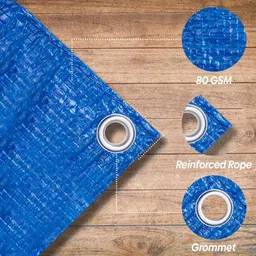 tenthouse TARPAULINE SHEET Tent - For WATERPROOF COVER,TRUCK COVER, CONSTRUCTION USE COVER 9FTX 12FT image 2