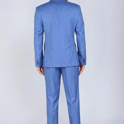 park avenue Men SB2 NOTCH S.SLIM FIT 3PC SUIT 85% TR/15% RAYON Solid Suit image 2