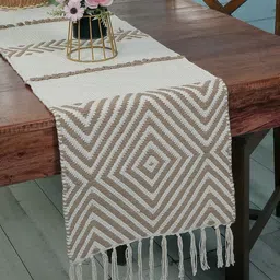 harikishan handloom Beige 182 cm Table Runner-picture-11
