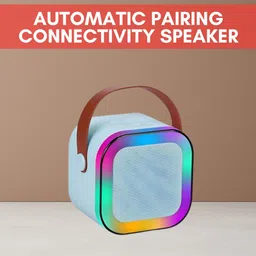 GUGGU W12 (PORTABLE WIRELESS BLUETOOTH SPEAKER) Dynamic Thunder Sound & RGB LightU85 10 W Bluetooth Laptop/Desktop Speaker-image-88