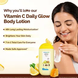 mamaearth Vitamin C Daily Glow Body Lotion For Skin Brightening with Vitamin C & Honey image 2