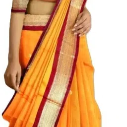 aayatfabrics Woven Banarasi Cotton Silk Saree image 2