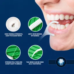 tenacity Dental Floss Picks | Toothpick Sticks | Dentist Designed & Most Convenient Stick image 2