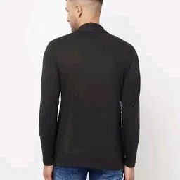 aioue Men Sleeveless Black Shrug image 2