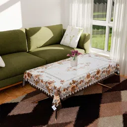 heart home Self Design 4 Seater Table Cover image 1