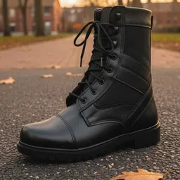 ksf Men’s Classic Rider Black Leather Ankle Boots Boots For Men-picture-12