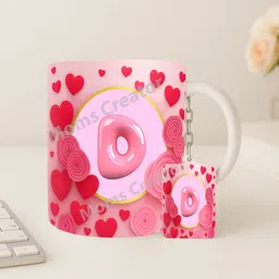 acrebees Personalized D Alphabet Coffee|Perfect Birthday Anniversary Valentine Gift Ceramic Coffee Mug image 1