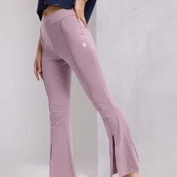 hrx by hrithik roshan Women Solid Pink Track Pants image 3