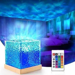 npu 3D Ocean Wave Projector Lamp Romantic LED Night Light With Remote_NP231 Night Lamp-picture-43