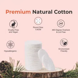 trutip Round Facial Cotton pad 100% Pure Cotton. Applying & Removing Makeup (50x4) image 5