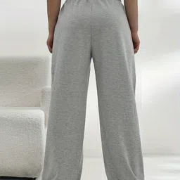 dockstreet Women Solid Grey Track Pants image 3