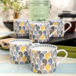 Contemporary Glass Coffee Mug (Set of 6) by Goodhomes-picture-5