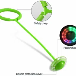 iris Skip Ball, Jump Ropes Sports Swing Ball & Hyun Dance Flash Kids Exercise Coordination Balance Hoop Jump Toy Upgraded Ankle Skip One-Legged Jumping Ring for Boys and Girls (2 Pcs) image 3