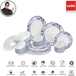 cello Pack of 29 Opalware Ariana Blue Ocean 29 Pcs Dinner Set image 2