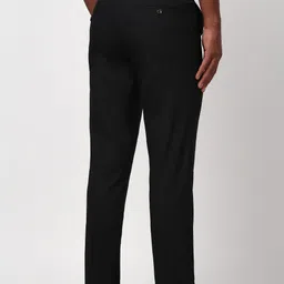 peter england Men Regular Fit Green Cotton Blend Trousers image 2