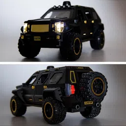 deuson ecom Die Cast Car Metal 1:24 Big Scale Model G Patton Diecast Metal Car Light Sound image 5